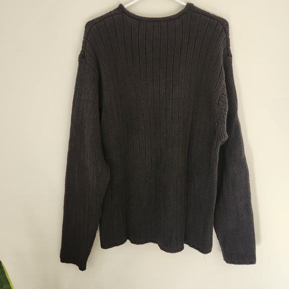 Cotton Ribbed Knit Crewneck - Picture 6 of 7